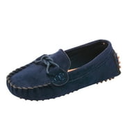 Savings Clearance 2025! asdoklhq Baby Shoes,Children Boys Girls Loafers Solid Color Soft Bottom Breathable Casual Shoes